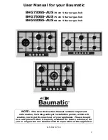 Preview for 2 page of Baumatic BHG730SS-AUS Instruction Manual