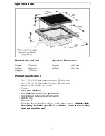 Предварительный просмотр 9 страницы Baumatic BHI600 User Manual