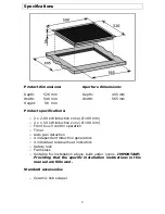 Предварительный просмотр 9 страницы Baumatic BHI609 Instruction Manual