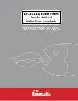 Baumatic BHI631SS Instruction Manual предпросмотр