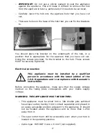 Предварительный просмотр 27 страницы Baumatic BHI645SS Instruction Manual