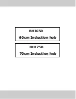 Baumatic BHI650 User Manual предпросмотр