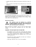 Preview for 28 page of Baumatic BHI655 Instruction Manual