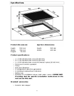 Предварительный просмотр 9 страницы Baumatic BHI710 User Manual