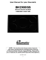 Preview for 2 page of Baumatic BHI900SS Instruction Manual