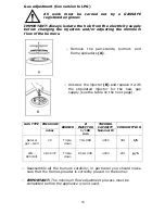 Preview for 38 page of Baumatic BHI909TS. GWK Instruction Manual