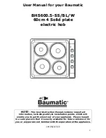 Предварительный просмотр 2 страницы Baumatic BHS600.5-BL Instruction Manual