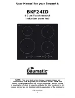 Предварительный просмотр 2 страницы Baumatic BKF24ID Instruction Manual