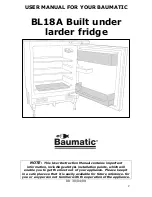 Предварительный просмотр 2 страницы Baumatic BL18A Instruction Manual