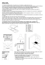 Предварительный просмотр 5 страницы Baumatic BMEH32E Instructions For Use And Installation