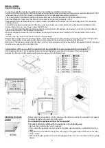 Preview for 5 page of Baumatic BMEH381I Instructions For Use And Installation