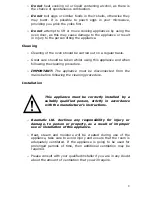 Preview for 8 page of Baumatic BMM201SS Instruction Manual