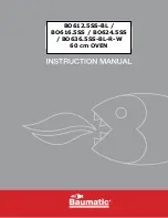 Preview for 1 page of Baumatic BO16.5SS Instruction Manual