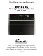 Preview for 2 page of Baumatic BO455TS User Manual