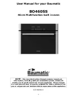 Предварительный просмотр 2 страницы Baumatic BO460SS User Manual