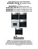 Предварительный просмотр 2 страницы Baumatic BO600BL SS User Manual