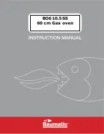 Предварительный просмотр 1 страницы Baumatic BO610.5SS Instruction Manual