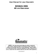 Предварительный просмотр 2 страницы Baumatic BO610.5SS Instruction Manual