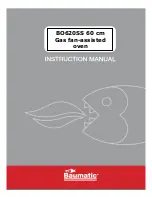 Preview for 1 page of Baumatic BO620SS Instruction Manual