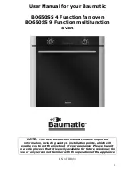 Предварительный просмотр 2 страницы Baumatic BO650SS Instruction Manual