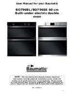 Предварительный просмотр 2 страницы Baumatic BO796BL Instruction Manual