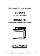 Предварительный просмотр 1 страницы Baumatic BOS65MS User Manual