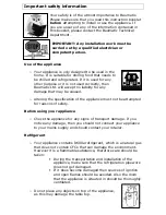 Preview for 5 page of Baumatic BR23.8A Instruction Manual