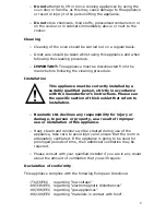 Preview for 8 page of Baumatic BRC4BDY Instruction Manual