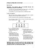 Предварительный просмотр 9 страницы Baumatic BRC60SS User Manual