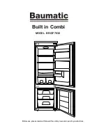 Предварительный просмотр 2 страницы Baumatic BRCIF7030 Instruction Manual