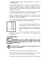 Предварительный просмотр 19 страницы Baumatic BRZF1760W Instruction Manual