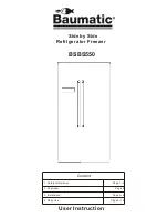 Preview for 1 page of Baumatic BSBS550 User Instruction