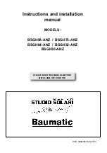 Baumatic BSGH30-ANZ Instruction And Installation Manual предпросмотр