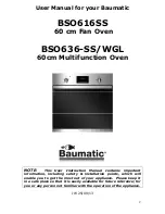 Preview for 2 page of Baumatic BSO616SS Instruction Manual