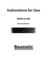 Preview for 1 page of Baumatic BSWD14-ANZ Instructions For Use Manual