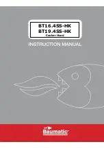 Baumatic BT16.4SS-HK Instruction Manual preview