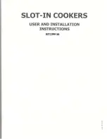 Baumatic BT2395SS User And Installation Instructions Manual preview