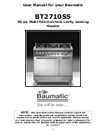 Preview for 2 page of Baumatic BT2710SS User Manual