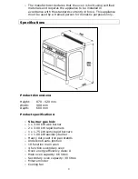 Preview for 9 page of Baumatic BT2710SS User Manual