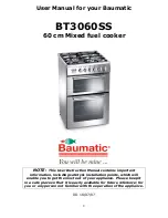 Preview for 2 page of Baumatic BT3060SS User Manual