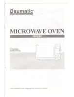 Предварительный просмотр 1 страницы Baumatic BTM20SS Operating Instructions Manual