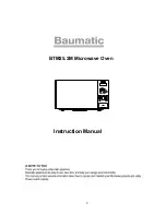 Предварительный просмотр 2 страницы Baumatic BTM25.2M Instruction Manual