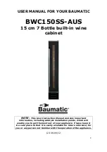 Предварительный просмотр 2 страницы Baumatic BWC150SS-AUS Instruction Manual