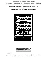 Baumatic BWCDZ150GL1 User Manual preview