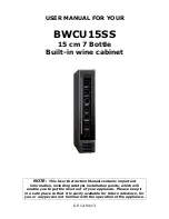 Baumatic BWCU15SS User Manual предпросмотр