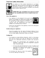 Preview for 4 page of Baumatic BWCU15SS User Manual