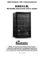 Предварительный просмотр 2 страницы Baumatic BWE41BL Instruction Manual