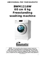 Предварительный просмотр 2 страницы Baumatic BWM1216W Instruction Manual