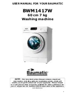 Предварительный просмотр 2 страницы Baumatic BWM1417W Instruction Manual