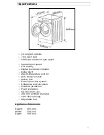 Предварительный просмотр 7 страницы Baumatic BWM1417W Instruction Manual